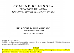 Relazione fine mandato  Lenola